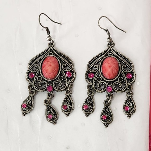 Chandelier Earrings "Vintage Bohemian" - Picture 3 of 6